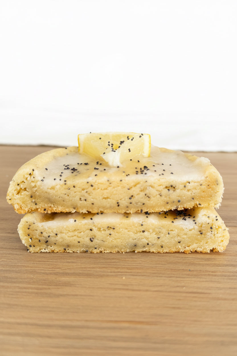 Lemon poppy seed cookie