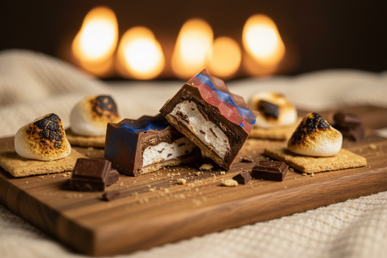 S’mores au feu de camp/campfire s’mores