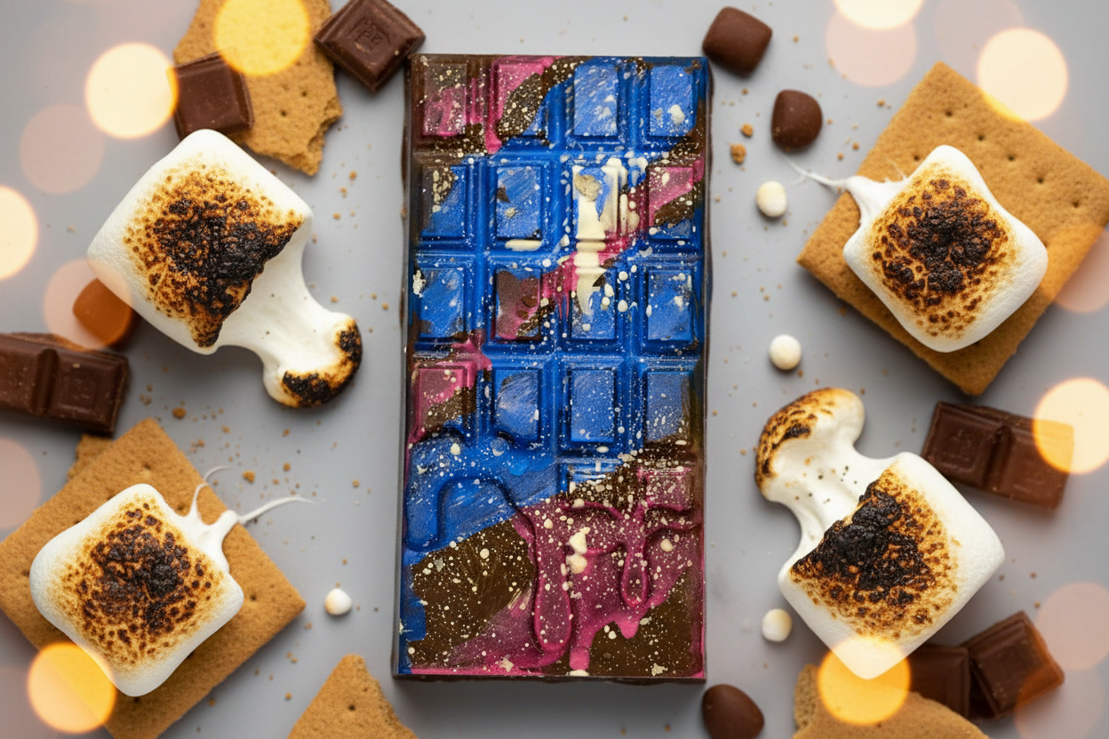 S’mores chocolate/ s’mores au feu de camp