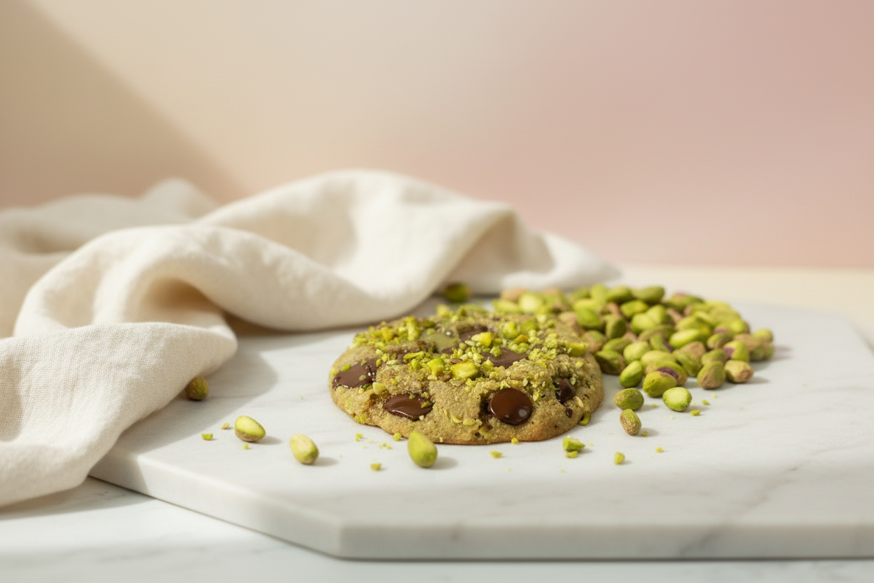 Pistachio chocolate chip cookie